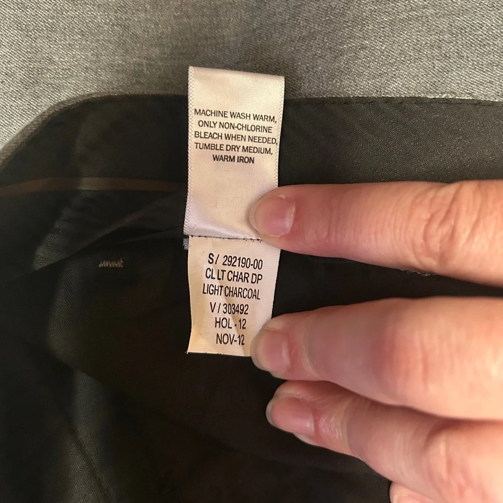 Banana Republic Dress Pants Mens 35x30 Light Gray Classic Fit Flat Front